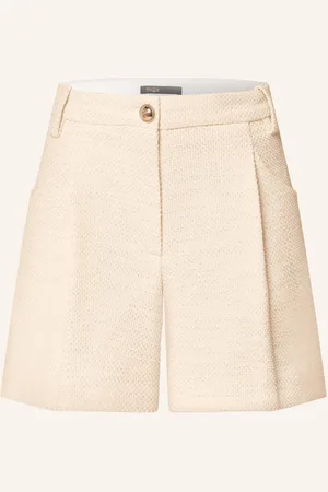 Maje Shorts Mit Glitzergarn weiss