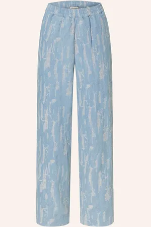 Lollys Laundry Marlenehose Ritall In Jeansoptik blau
