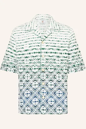 Casablanca Resorthemd Comfort Fit Aus Jacquard weiss