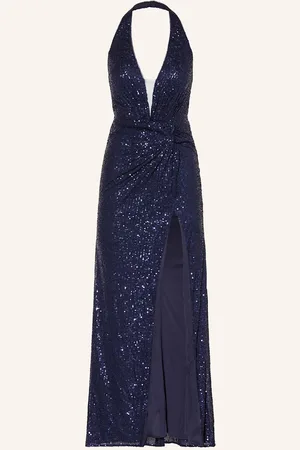 hey kyla Abendkleid Mit Pailletten blau