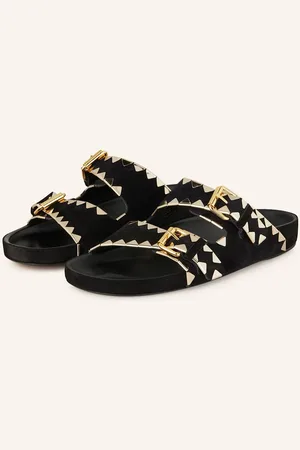 Isabel Marant Pantoletten Lennyo schwarz