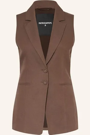 Patrizia Pepe Blazerweste Giacca Mit Leinen Und Cut-Out