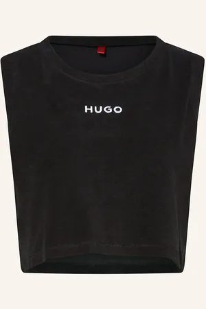 HUGO BOSS Cropped-Top Bonnie Aus Frottee