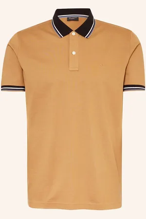 Olymp Piqué-Poloshirt Casual Fit braun