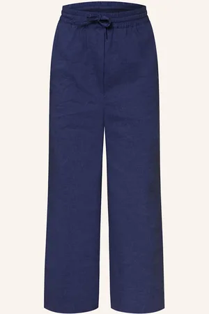 Claudie Pierlot Hose Mit Leinen blau