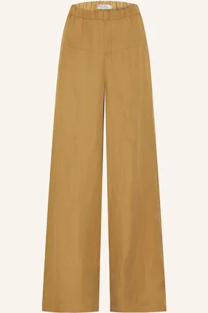 Max Mara Marlenehose Onore Mit Leinen Und Seide braun