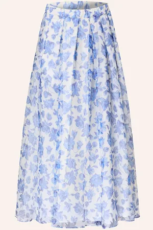 Max Mara Seidenrock Marca weiss