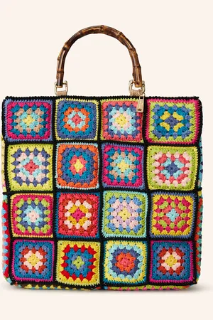 La Milanesa Shopper Crochet Large schwarz
