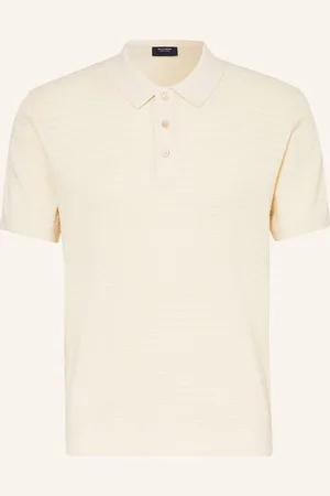 Olymp Strick-Poloshirt beige