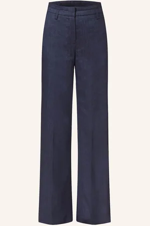 Riani Marlenehose Mit Leinen In Jeansoptik blau