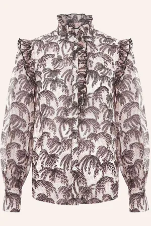 Phase Eight Bluse Serena Mit Rüschen schwarz