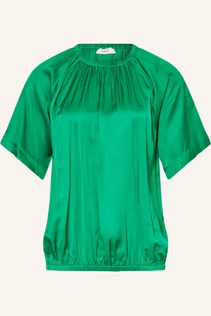 INWEAR Blusenshirt Cassiw Aus Satin gruen