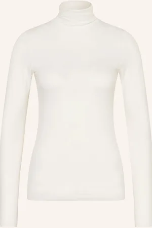 Majestic Rollkragenshirt weiss