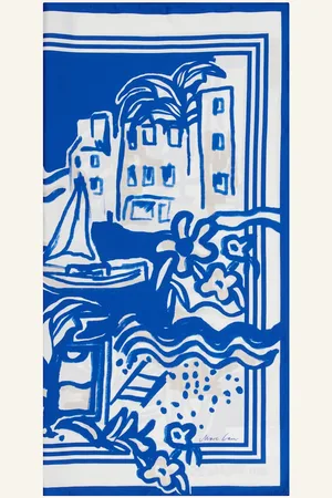 Marc Cain Seidentuch blau