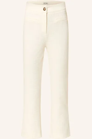 Ichi 7/8-Hose Ihkate Aus Jersey weiss