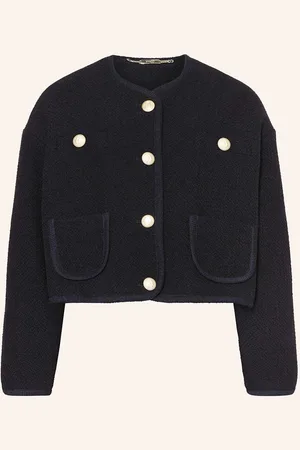 NVSCO Kastenjacke Bouclé blau