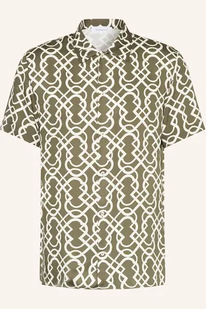 Baldessarini Kurzarm-Hemd Easy Slim Fit gruen