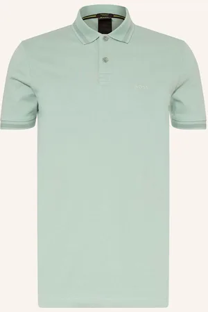 HUGO BOSS Piqué-Poloshirt Pio Regular Fit gruen
