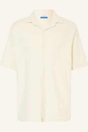OFF-WHITE Resorthemd Comfort Fit Aus Frottee weiss