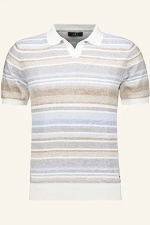 Ragman Strick-Poloshirt blau