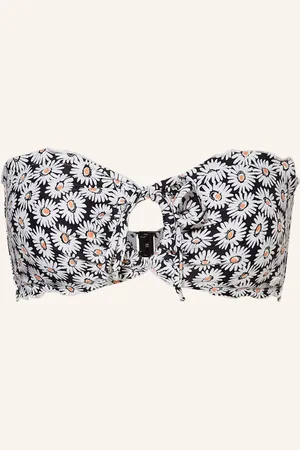 HUGO BOSS Bandeau-Bikini-Top Ruffle schwarz