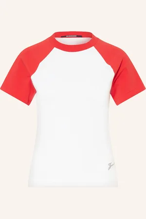 Jacquemus T-Shirt Le Mini Tshirt Baseball weiss