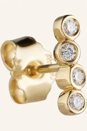 ariane ernst Ohrstecker The One Stud No.4 Aus 18 Karat Weiß Mit Diamanten