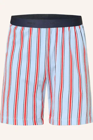 Mey Schlafshorts Serie Bold Lines gruen