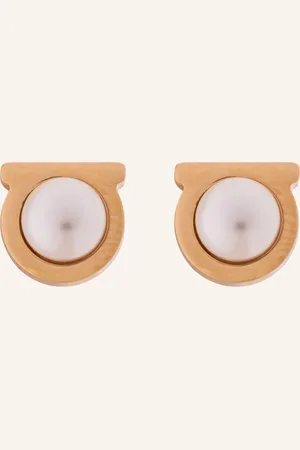 Salvatore Ferragamo Ohrstecker Gancio Pearl gold