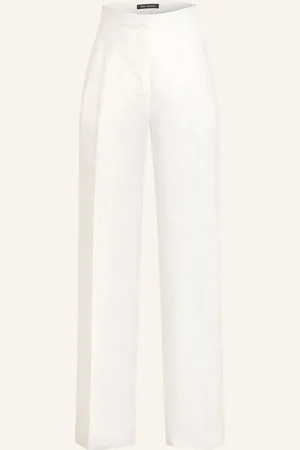 Iris von Arnim Marlenehose Lainie Aus Leinen weiss