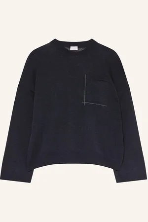 Brunello Cucinelli Pullover Aus Leinen blau