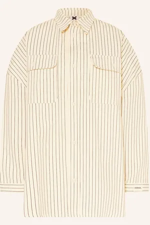 Karo Kauer Overshirt weiss