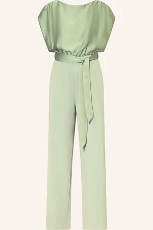 Swing Jumpsuit Im Materialmix gruen