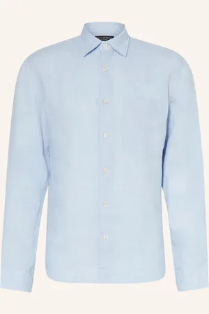 Marc O’ Polo Leinenhemd Regular Fit blau
