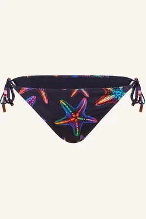 Vilebrequin Triangel-Bikini-Hose Disco Stars Flore blau