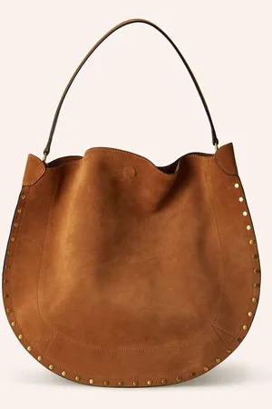 Isabel Marant Shopper Oskan Mit Pouch Und Nieten braun