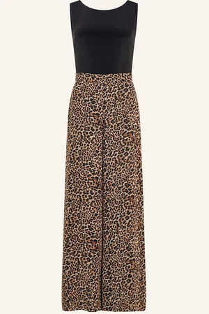 Swing Jumpsuit Im Materialmix braun