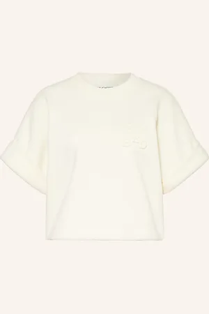 Closed Cropped-Sweatshirt weiss