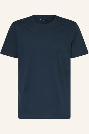 Knowledge Cotton Apparal T-Shirt Agnar blau