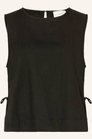 Neo Noir Top Svetlana Mit Leinen