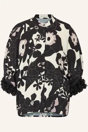lilienfels Leinenbluse Mit 3/4-Arm schwarz