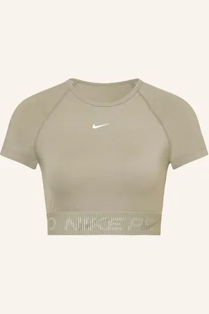 Nike Cropped-Shirt Pro gruen