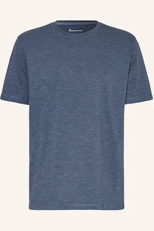 Knowledge Cotton Apparal T-Shirt blau