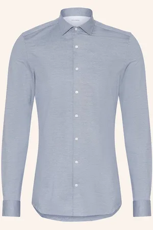 Olymp Jerseyhemd No. Six Super Slim Fit blau