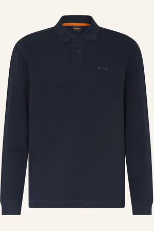 HUGO BOSS Piqué-Poloshirt Pete Regular Fit blau
