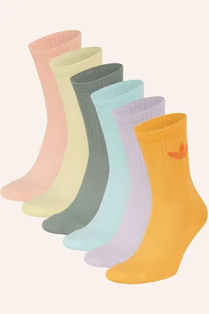 adidas 6er-Pack Socken Trefoil Cushion Crew gruen