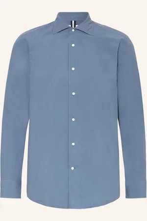 Profuomo Hemd Relaxed Fit blau