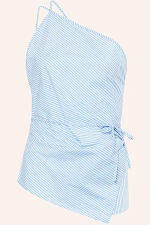 Closed Wickeltop blau