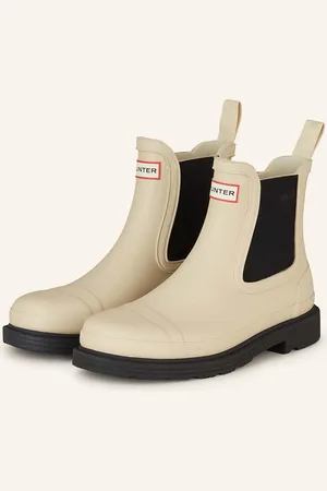 Hunter Chelsea-Boots Commando beige
