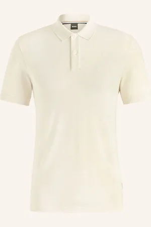 HUGO BOSS Piqué-Poloshirt Pallas Regular Fit weiss